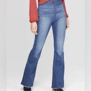 Knox Rose Pull on jeans flare bottom